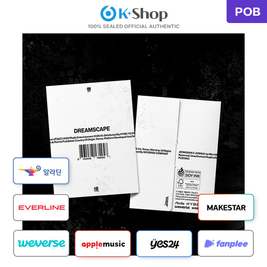 JEONGHAN X JOSHUA (SEVENTEEN) 1st Mini Album [DREAMSCAPE] Weverse Album Ver. (Online Benefit)