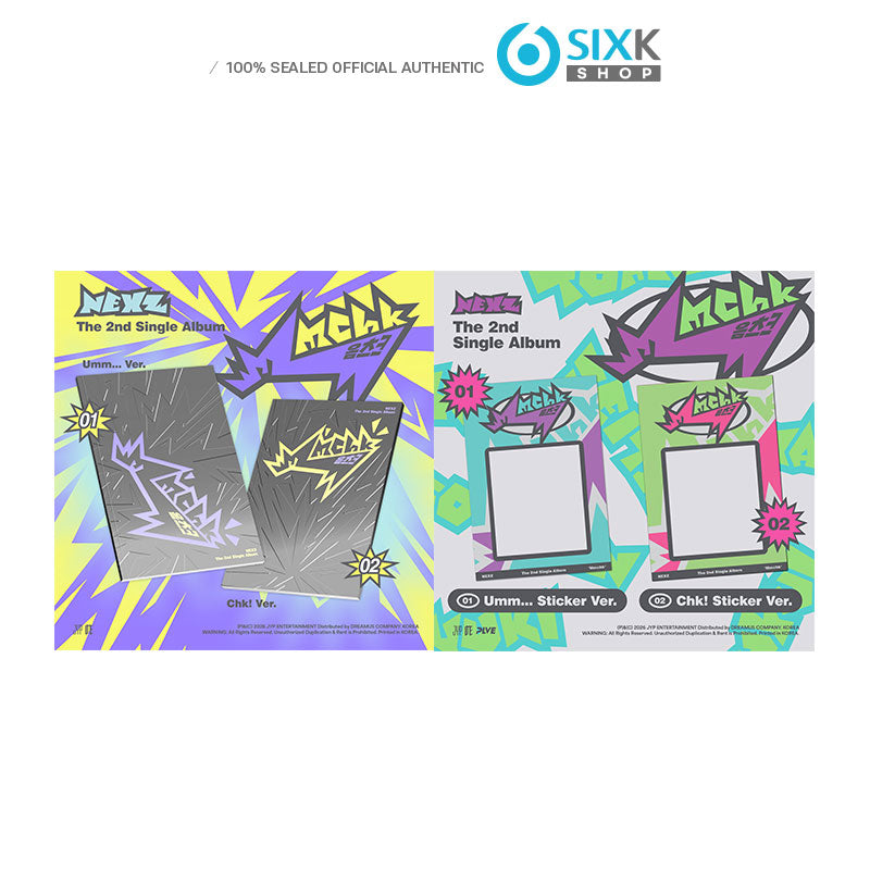 NEXZ - 2nd Single Album [Mmchk] Photobook ver.+Sticker ver. SET 4EA (LUCKY DRAW)