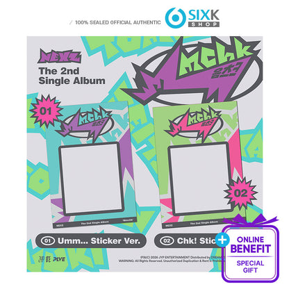 NEXZ - 2nd Single Album [Mmchk] Sticker ver. (Online Benefit) (Pre-order Benefit [END])