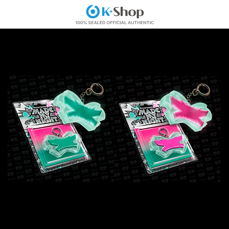 LE SSERAFIM - 2ND SINGLE ALBUM [Made My Night] Glow Clicker Keychain ver.