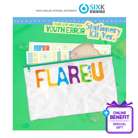 FLARE U - DEBUT 1ST MINI ALBUM [Youth Error] Stationery Kit Ver.(Online Benefit)
