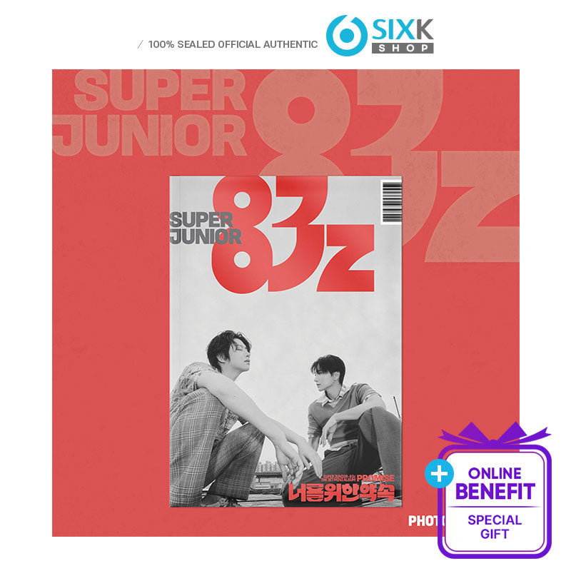 SUPER JUNIOR-83z THE 1ST MINI ALBUM [Promise] Photobook Ver. (Online Benefit)
