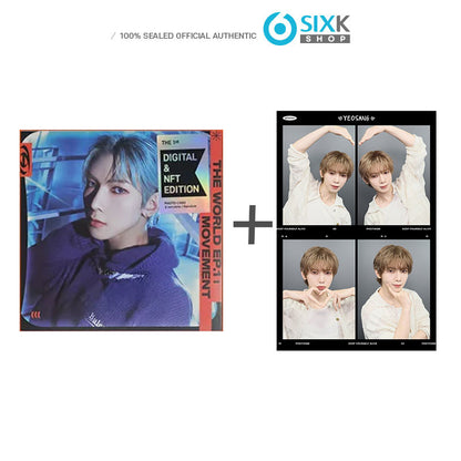 Photoism Snapism PHOTOCARD STICKER + (YEOSANG DIGIPACK Ver) ATEEZ EP.1 MOVEMENT ALBUM