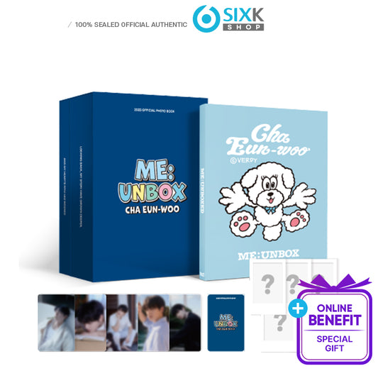 CHA EUN WOO PHOTOBOOK ME:UNBOX SIGNED POLAROID PROMOTION (+Online Benefit)
