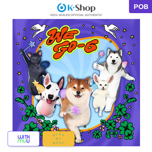 WE GO-6 1ST MINI ALBUM [SIX HEARTS] Wolf PhotoCard Ver.(QR) (Online Benefit)