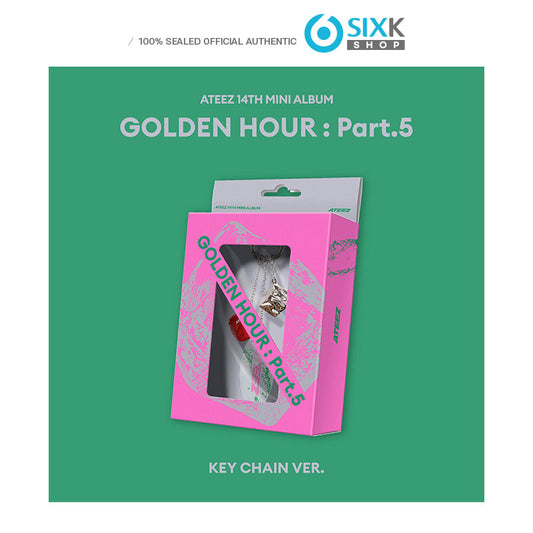 ATEEZ - 14TH MINI ALBUM [GOLDEN HOUR : Part.5] Key Chain Ver.
