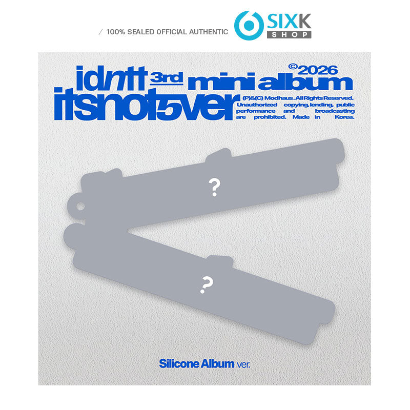 IDNTT -  3RD MINI ALBUM [itsnotover] (Silicone Album)
