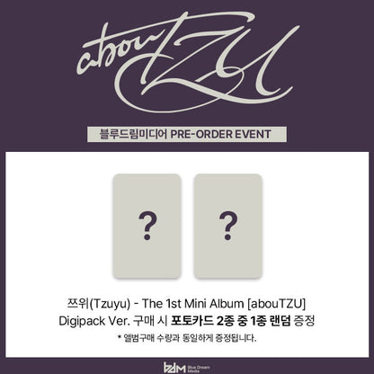 TWICE TZUYU THE 1st MINI ALBUM abouTZU (Digipack. ver) (+Online Benefit)