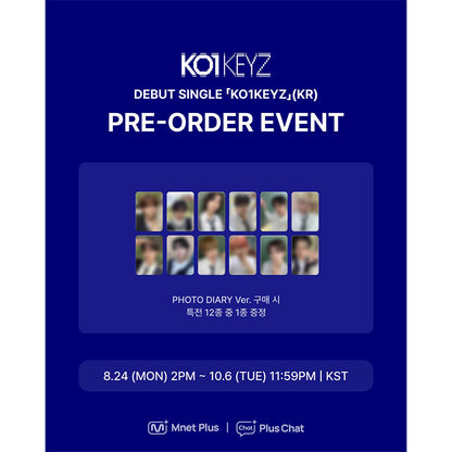 KO1KEYZ -DEBUT SINGLE [KO1KEYZ] Photo Diary Ver (Online Benefit)