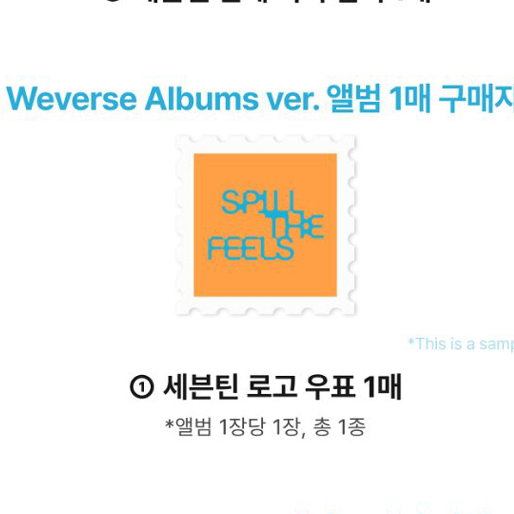 SEVENTEEN 12th Mini Album [SPILL THE FEELS] (Weverse Album /+Online Benefit)