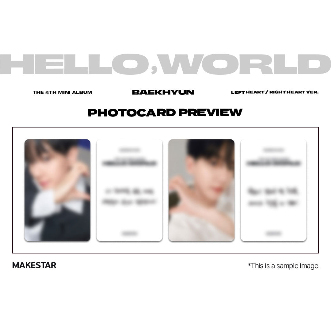 BAEKHYUN Mini 4th Albim [Hello, World] (Photobook ver.)(+Online Benefit)