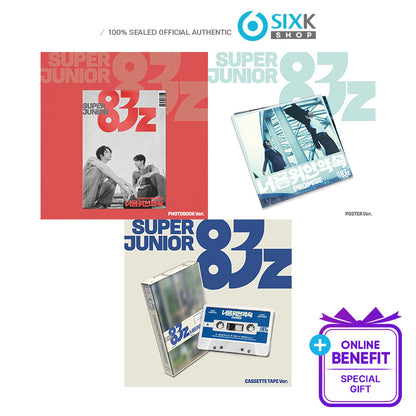 SUPER JUNIOR-83z THE 1ST MINI ALBUM [Promise]  SET 3EA (Online Benefit ) (Photobook Ver.+ Poster Ver.+Cassette Tape Ver.)