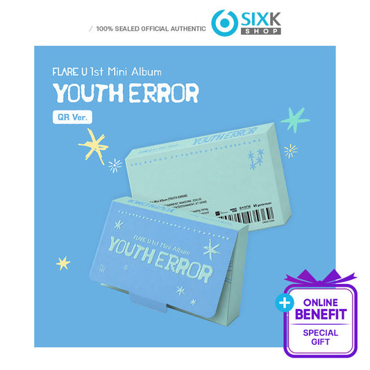 FLARE U - DEBUT 1ST MINI ALBUM [Youth Error] QR Ver.(Online Benefit)