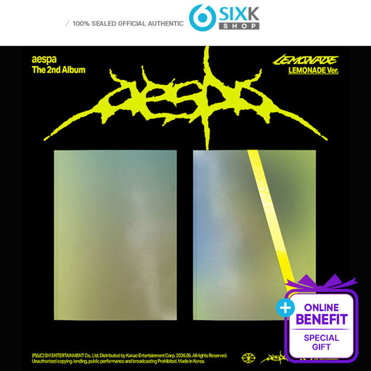aespa 2nd Album [LEMONADE] LEMONADE Ver.(Online Benefit)