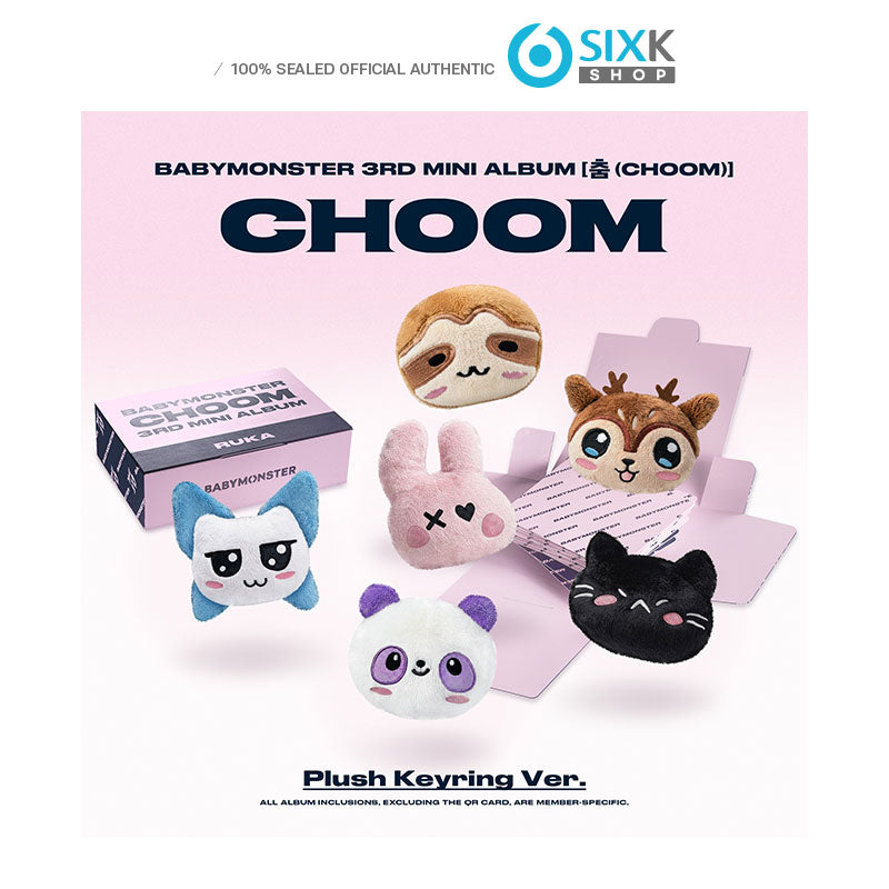 BABYMONSTER -3RD MINI ALBUM [CHOOM] Plush Keyring Ver.