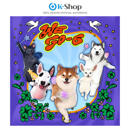 WE GO-6 1ST MINI ALBUM [SIX HEARTS] Wolf PhotoCard Ver.(QR)