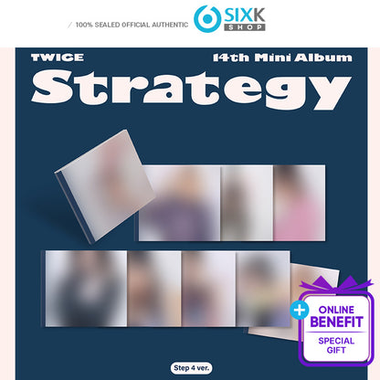 TWICE 14th mini Album [STRATEGY] Step4 Ver (+Online Benefit)