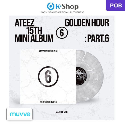 ATEEZ - 15TH MINI ALBUM [GOLDEN HOUR : Part.6] MARBLE VER. (Online Benefit)