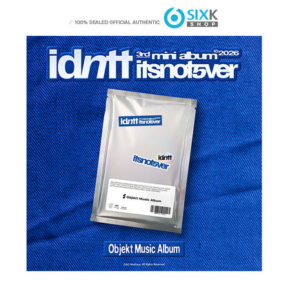 IDNTT -  3RD MINI ALBUM [itsnotover] (Objekt Music Album)