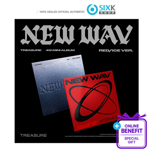 TREASURE - 4th MINI ALBUM [NEW WAV] (Online Benefit)