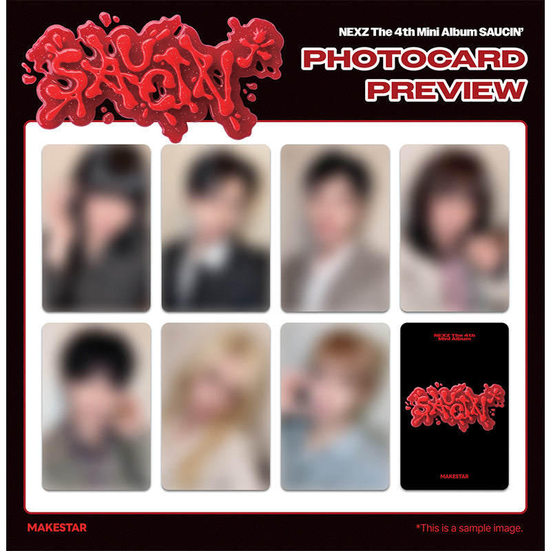 NEXZ - 4TH MINI album [SAUCIN] STICKER Ver. (Online Benefit)