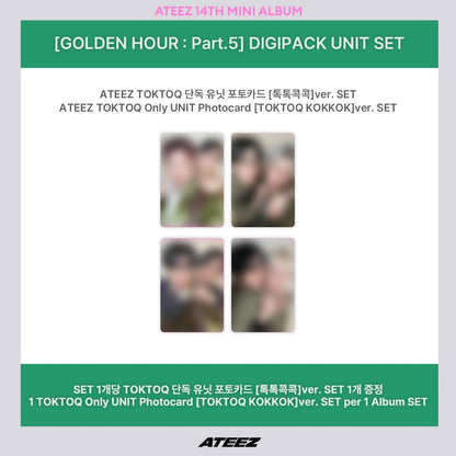 ATEEZ - 14TH MINI ALBUM [GOLDEN HOUR : Part.5] DIGIPACK UNIT VER. (Online Benefit)