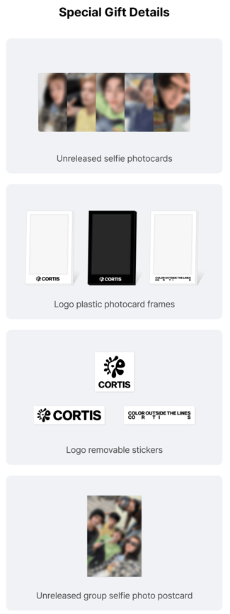 Big Hit New Group CORTIS Mini 1st Album [COLOR OUTSIDE THE LINES] Photobook Ver.(Online Benefit)