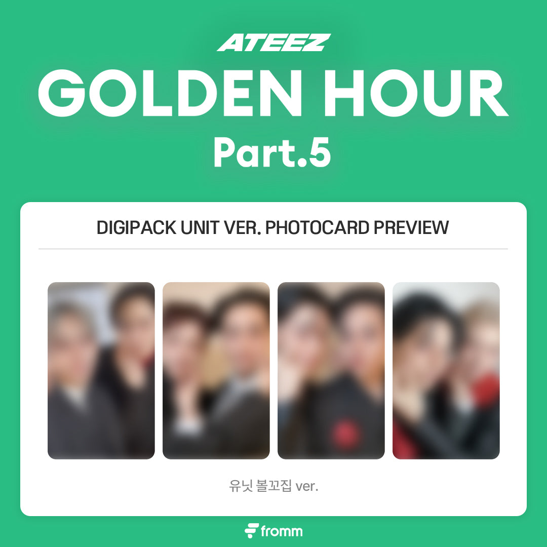 ATEEZ - 14TH MINI ALBUM [GOLDEN HOUR : Part.5] DIGIPACK UNIT VER. (Online Benefit)