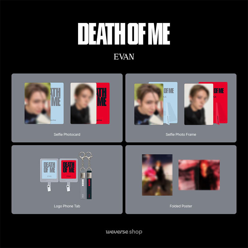 EVAN – 1st Mini Album [Death of Me]  STANDARD Ver.(Online Benefit)
