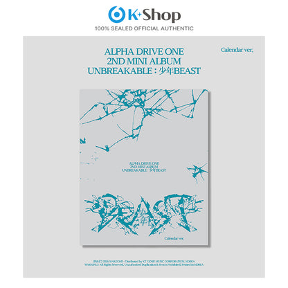 ALPHA DRIVE ONE - 2ND MINI ALBUM [UNBREAKABLE : BOY BEAST] Calendar Ver.