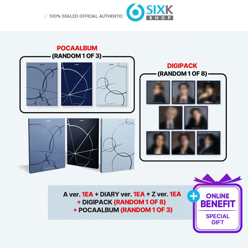 ATEEZ - 13TH MINI ALBUM [GOLDEN HOUR Part.4]  TOKTOQ SET (Online Benefit)