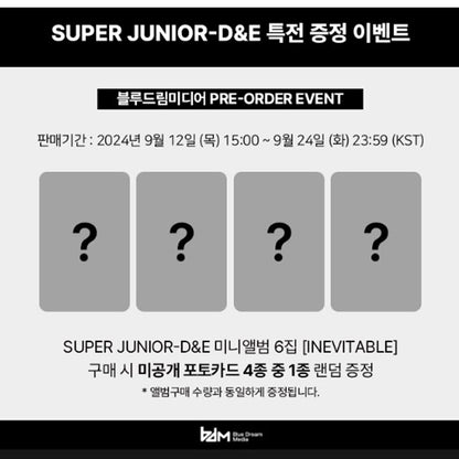 SUPER JUNIOR D&E 6th Mini Album [INEVITABLE] (+Online Benefit)