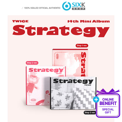 [CHINA/MK特典指定] TWICE 14th mini Album [STRATEGY]  (+Online Benefit)