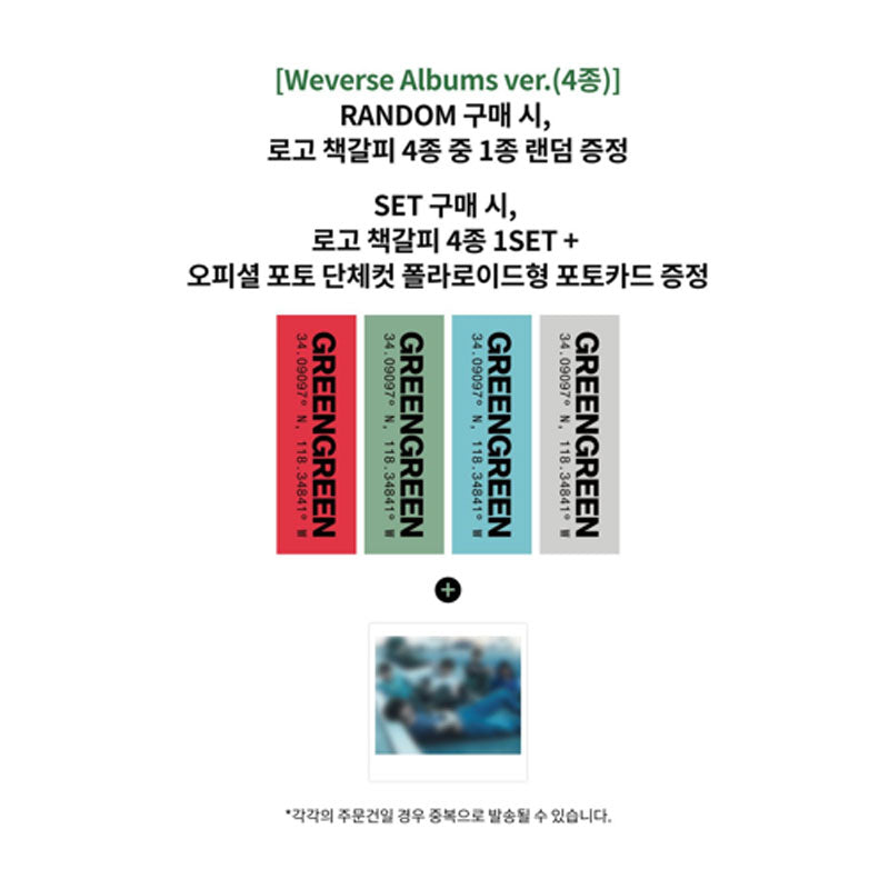 CORTIS - 2ND MINI ALBUM [GREENGREEN] Weverse Albums Ver. (Online Benefit)