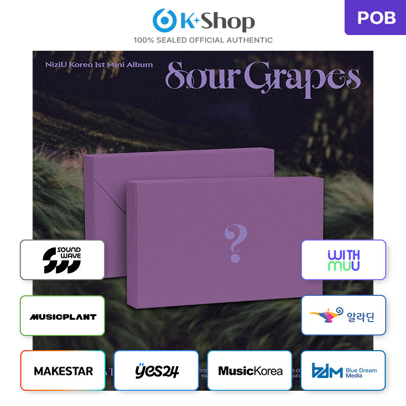 NiziU - 1ST MINI ALBUM [Sour Grapes] Mini Pack PLVE Ver. (Online Benefit)