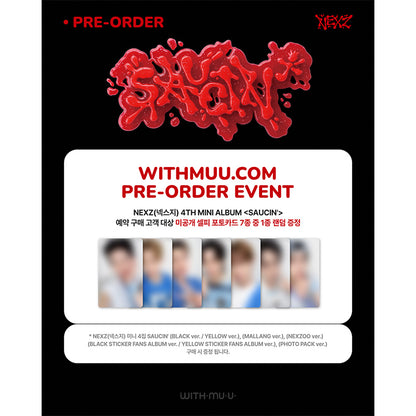 NEXZ - 4th MINI album [SAUCIN] Standard Ver. (Online Benefit)