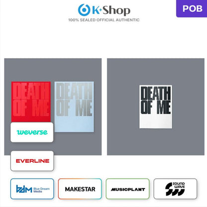 EVAN 1st Mini Album [Death of Me] (2 STANDARD + 1 WEVERSE ALBUMS) (Online Benefit)