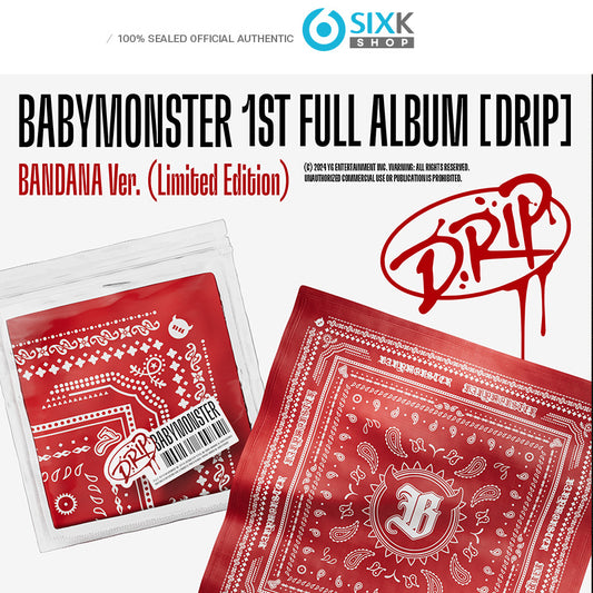 BABYMONSTER 1ST FULL Album [DRIP] BANDANA Ver. (Limited Edition)