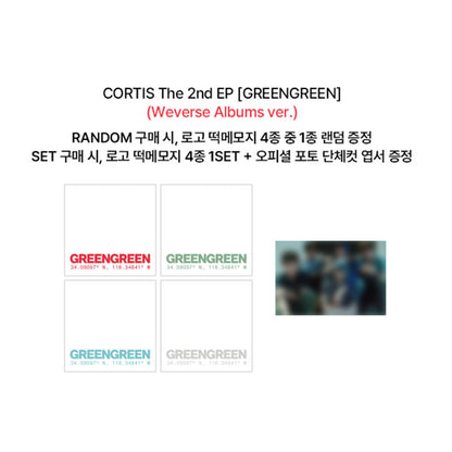 CORTIS - 2ND MINI ALBUM [GREENGREEN] Weverse Albums Ver. (Online Benefit)