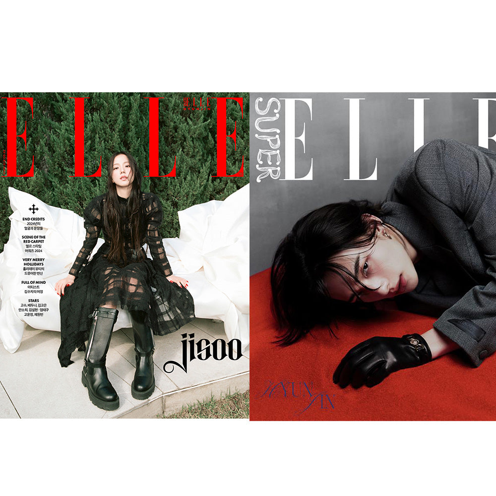 ELLE - BLACKPINK JISOO Cover /Book in Book SKZ HYUNJIN [DEC 2024]