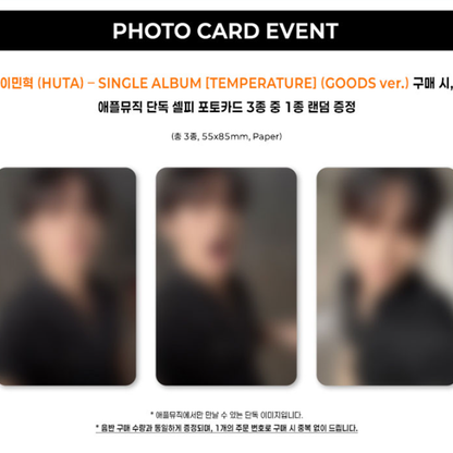 LEE MIN HYUK (HUTA) – SINGLE ALBUM [TEMPERATURE] GOODS VER. (Online Benefit)