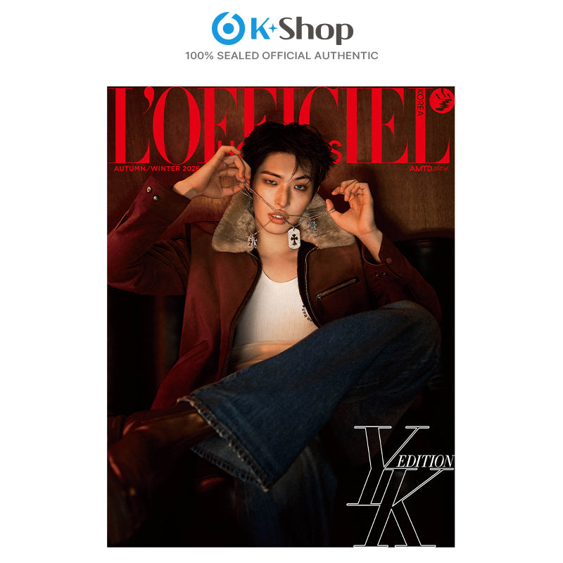 LOFFICIEL HOMMES 2026 FW - MINGI (ATEEZ) COVER (Snapism STICKER SET)