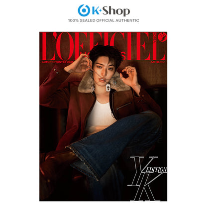 LOFFICIEL HOMMES 2026 FW - MINGI (ATEEZ) COVER (Snapism STICKER SET)