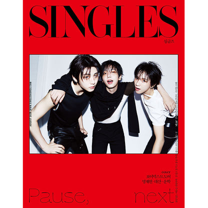 SINGLES - Myeong JAEHYUN, TAESAN, WOONHAK(BOYNEXTDOOR) COVER [AUG ISSUE 2026]