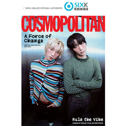 COSMOPOLITAN KOREA - BOYNEXTDOOR SUNGHO, TAESAN Cover(JAN ISSUE 2026)