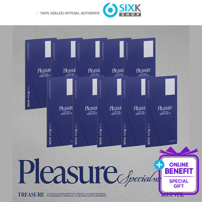 TREASURE - SPECIAL MINI ALBUM [PLEASURE] BLUE VER. (+Online Benefit)