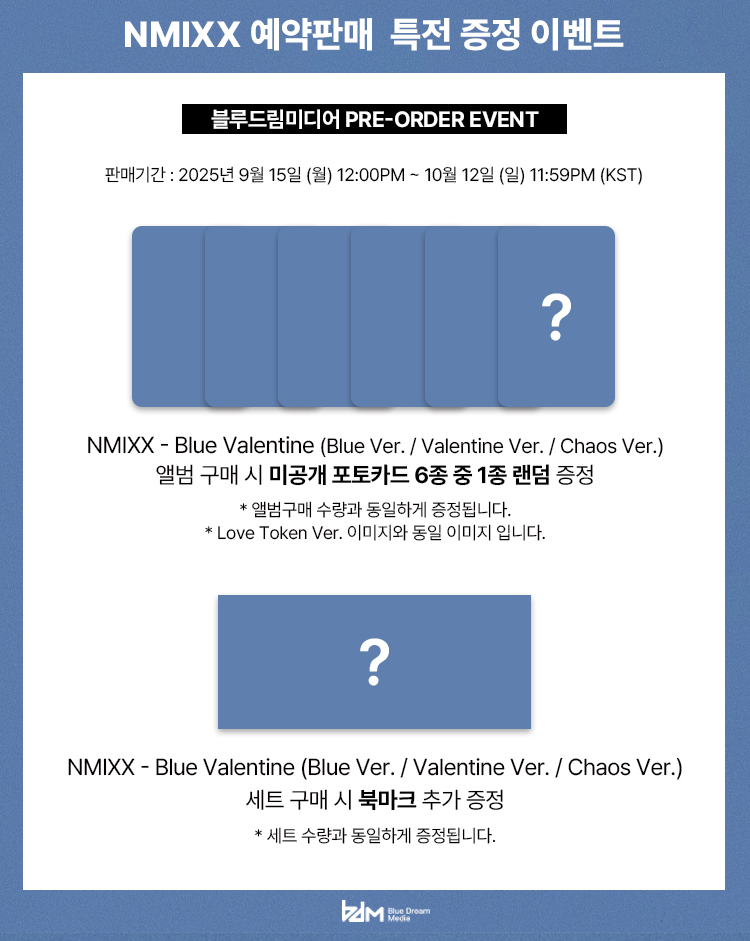NMIXX 1st Full Album Blue Valentine（Online Benefit）