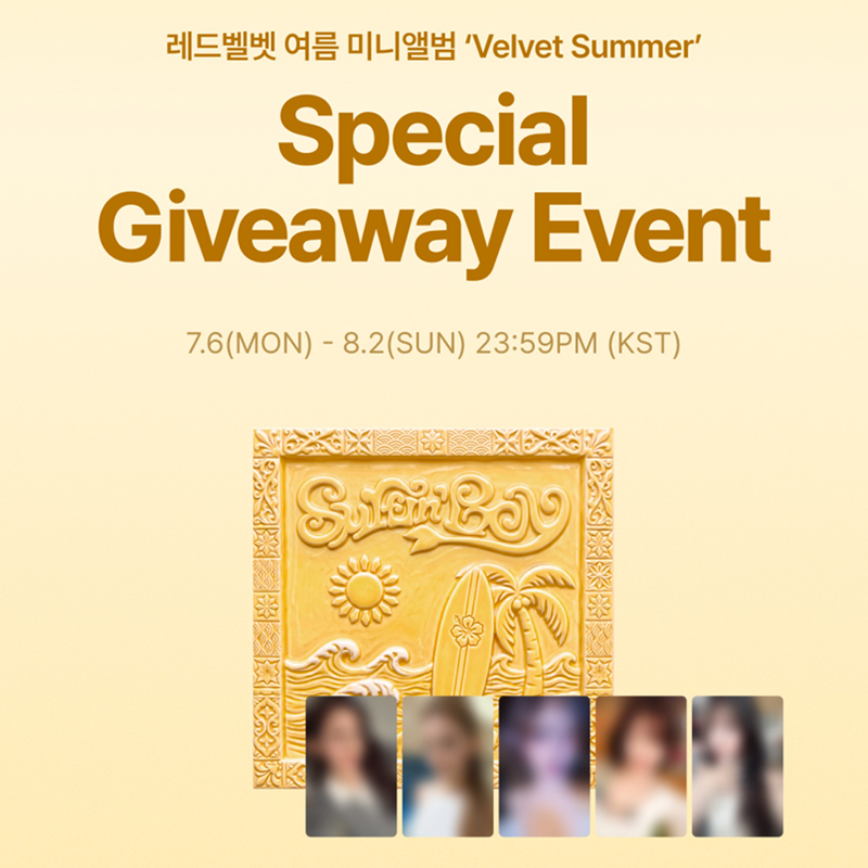 RED VELVET - SUMMER MINI ALBUM [Velvet Summer] Big Wave Ver. (Online Benefit)