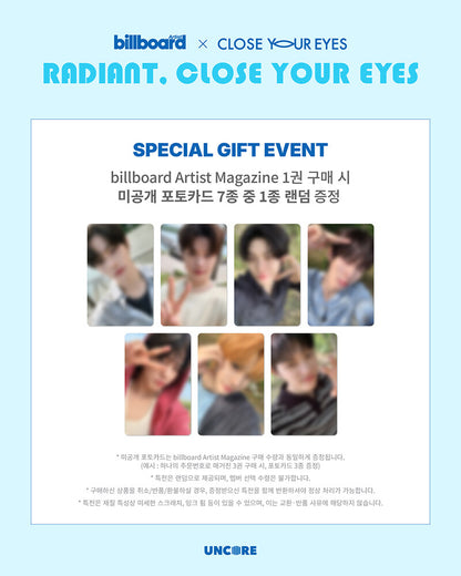 Billboard Korea Artist Magazine x CLOSE YOUR EYES (Online Benefit)