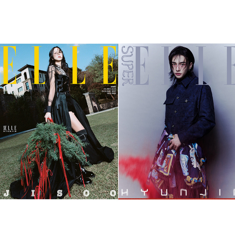 ELLE - BLACKPINK JISOO Cover /Book in Book SKZ HYUNJIN [DEC 2024]